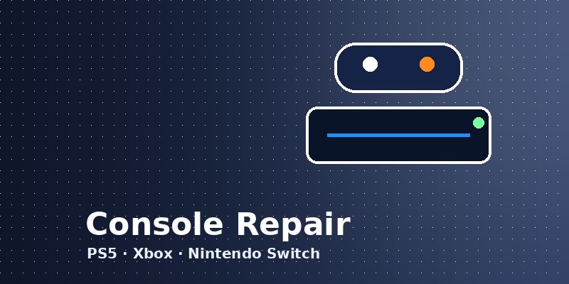 Game console repair in Modesto — PS5, Xbox and Nintendo Switch