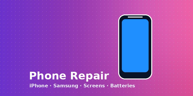 Phone repair Modesto — iPhone and Samsung screen and battery repair at Fix It All
